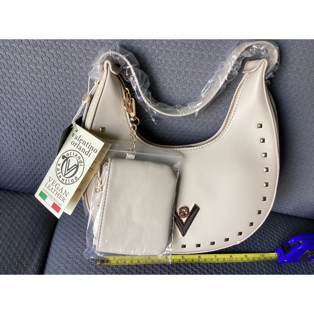 Valentino Orlandi‎ Vegan Leather Hobo Bag Designer Purse with Coin Pouch